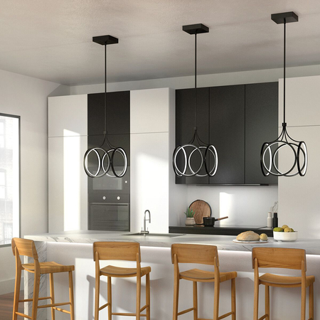 Lampa wisząca LED Ciri - Matowa czerń Quintiesse QN-CIRI-P-MBK