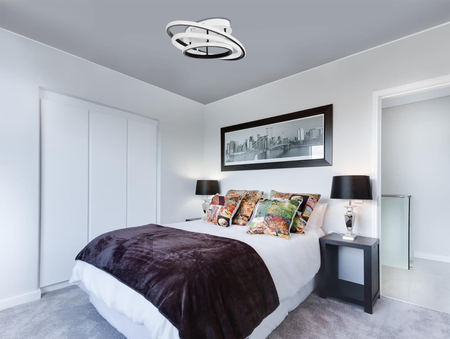 Lampa sufitowa CORINA Kaja K-8104 biały/czarny