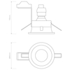 Spot Astro Minima Round Fixed IP65 1249017 Matowy Czarny