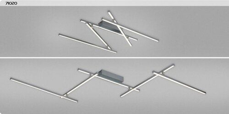 Lampa sufitowa Rabalux Negan 71020 srebrny