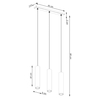 Sollux Lighting Lampa wisząca LAGOS 3L beżowa SL.1481