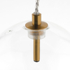 Lampa wisząca Abigali GLOBO2 G4 ⌀120mm szklana, złote elementy