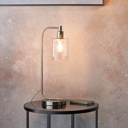 Lampa stołowa Endon Lighting Toledo 90558 nikiel