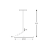 Lampa wisząca Zuma Line MD3689-1M-3BGT MALU LAMPA WISZĄCA