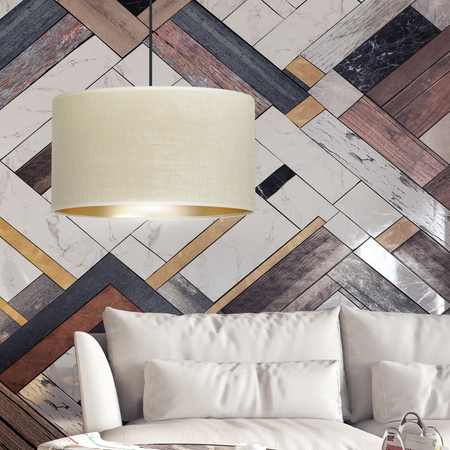 Lampa wisząca HILDE 1 BL WHITE Emibig 1052/1 biały/czarny