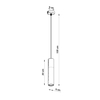 Sollux Lighting Lampa wisząca BORGIO 1 czarny SL.0650