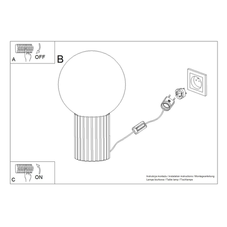 Sollux Lighting Lampa biurkowa HALO ochra czerwona SL.1731