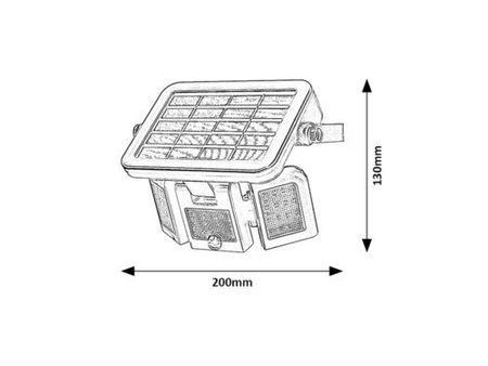 Lampa solarna Rabalux Lihull 77020 czarny
