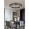 Lampa wisząca Abigali Plato 38W ring nowoczesna brązowy/czarny