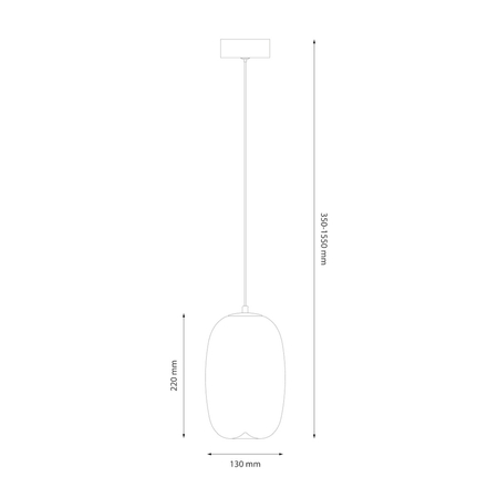 Milagro Lampa wisząca VASO 3 WHITE 4W ML1404 BIAŁY