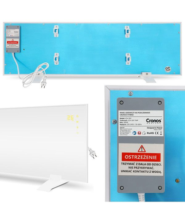 Panel grzewczy Cronos Hybrid z WiFi i pilotem 300W