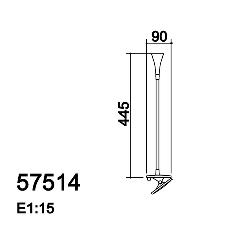 Lampa stołowa CALA CLIP biały LED 3.5W 4000K ruchoma z uchwytem do blatu