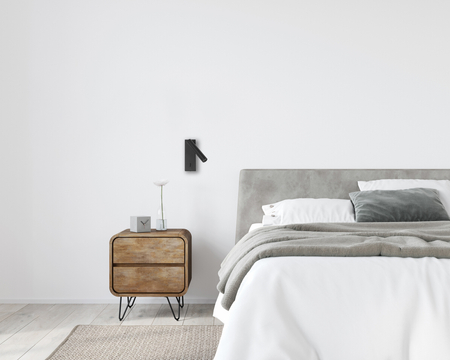 Kinkiet Italux Cali WL-21017-BL Piaskowany czarny