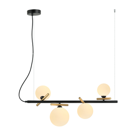 Lampa wisząca Italux Reverso PND-5622-4-BK-W Czarny, złoty