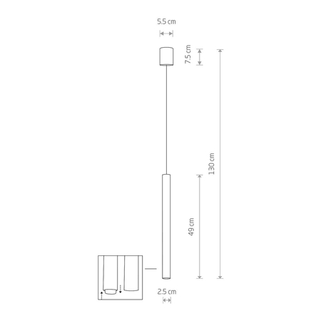 Lampa wisząca LASER 490 Nowodvorski 10453 złoty