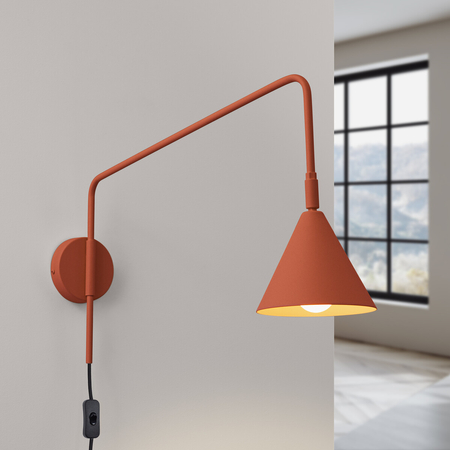 Sollux Lighting Kinkiet NOX ochra czerwona SL.1701