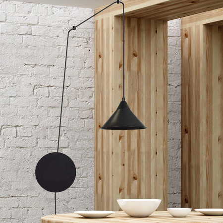 Lampa wisząca ABRAMO 1 BLACK Emibig 160/1 czarny
