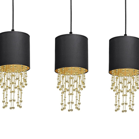 Milagro Lampa wisząca ALMERIA BLACK/GOLD 3xE27 MLP64400 CZARNY / ZŁOTY