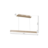 Milagro Lampa Wisząca TIMBER 18W LED MLP568 Naturalne drewno
