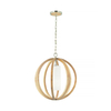 Lampa wisząca Elstead Lighting Allier drewniany FE-ALLIER-P-S-LW