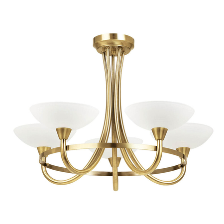 Lampa sufitowa Endon Lighting Cagney CAGNEY-5AB mosiądz