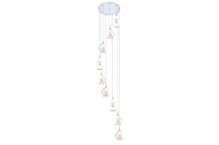 Lampa wisząca Azzardo AZ3102 Amber Milano 9 clear
