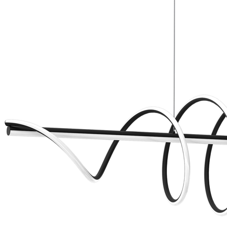 Milagro LAMPA WISZĄCA TWIST BLACK 90W LED ML8608 CZARNA