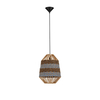 Lampa wisząca Luces Exclusivas BELRITO LE45362 drewno jasne i ciemne, niebieski