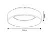 Lampa sufitowa Rabalux Adeline 3928 popielaty