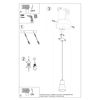 Sollux Lighting Lampa wisząca REA 1 beton SL.1223