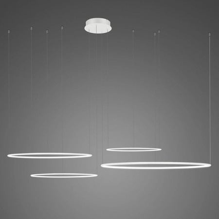 Lampa wisząca Ledowe Okręgi No.4 100cm 4k biała Dali