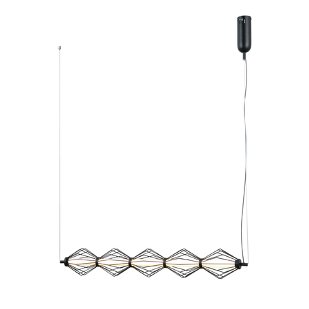 Lampa wisząca Italux Sevil PND-34403-5-BK Czarny mat, chrom
