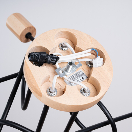 Sollux Lighting Żyrandol EMBER 5 czarny SL.1478