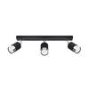 Sollux Lighting Plafon NERO 3 czarny/złoty SL.1071