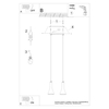 Sollux Lighting Lampa wisząca REA 3L beton SL.1225