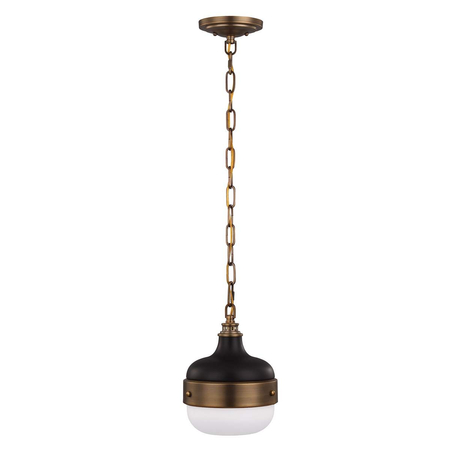 Lampa wisząca Elstead Lighting Cadence czarny/mosiądz FE-CADENCE-1P-MB