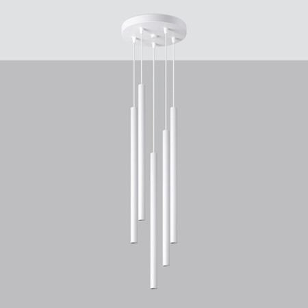 Sollux Lighting Lampa wisząca PASTELO 5P czarna SL.1176