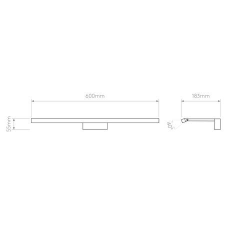 Kinkiet Astro Mondrian 600 LED 1374038 Brązowy