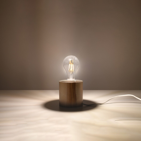 Sollux Lighting Lampa biurkowa SALGADO naturalne drewno SL.0674