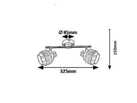 Oczko Rabalux Basil 5380 chrom satyna