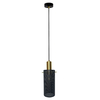 Lampa wisząca Tirana 1xE27 czarna LP-945/1P BK
