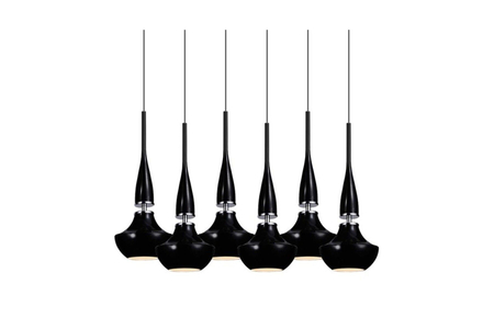 Lampa wisząca TASOS 6 BLACK Azzardo AZ0262 black
