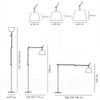 Lampa podłogowa Artemide 0564030A Tolomeo Mega LED