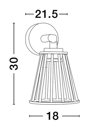 Kinkiet zewnętrzny Luces Exclusivas ACEVES - czarny LE73512