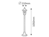 Lampa zewnętrzna Rabalux Velence 8210 czarny
