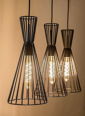 Lampa wisząca Rabalux Leandros 72006 czarny matowy