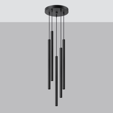 Sollux Lighting Lampa wisząca PASTELO 5P drewno SL.1270