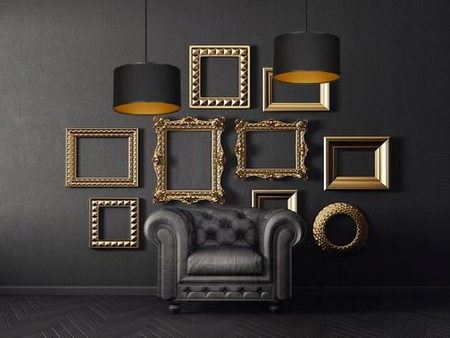 Lampa wisząca ROTO 1 BL BLACK/GOLD Emibig 184/1 czarny/złoty