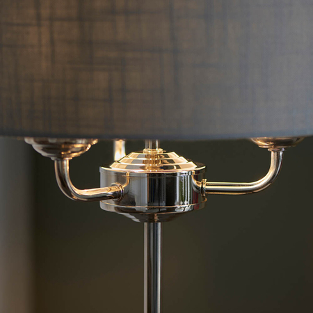 Lampa stołowa Endon Lighting Highclere 99149 nikiel