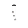 Lampa wisząca Luces Exclusivas LURVELA LE45129 szary i odcienie szarości, czarny